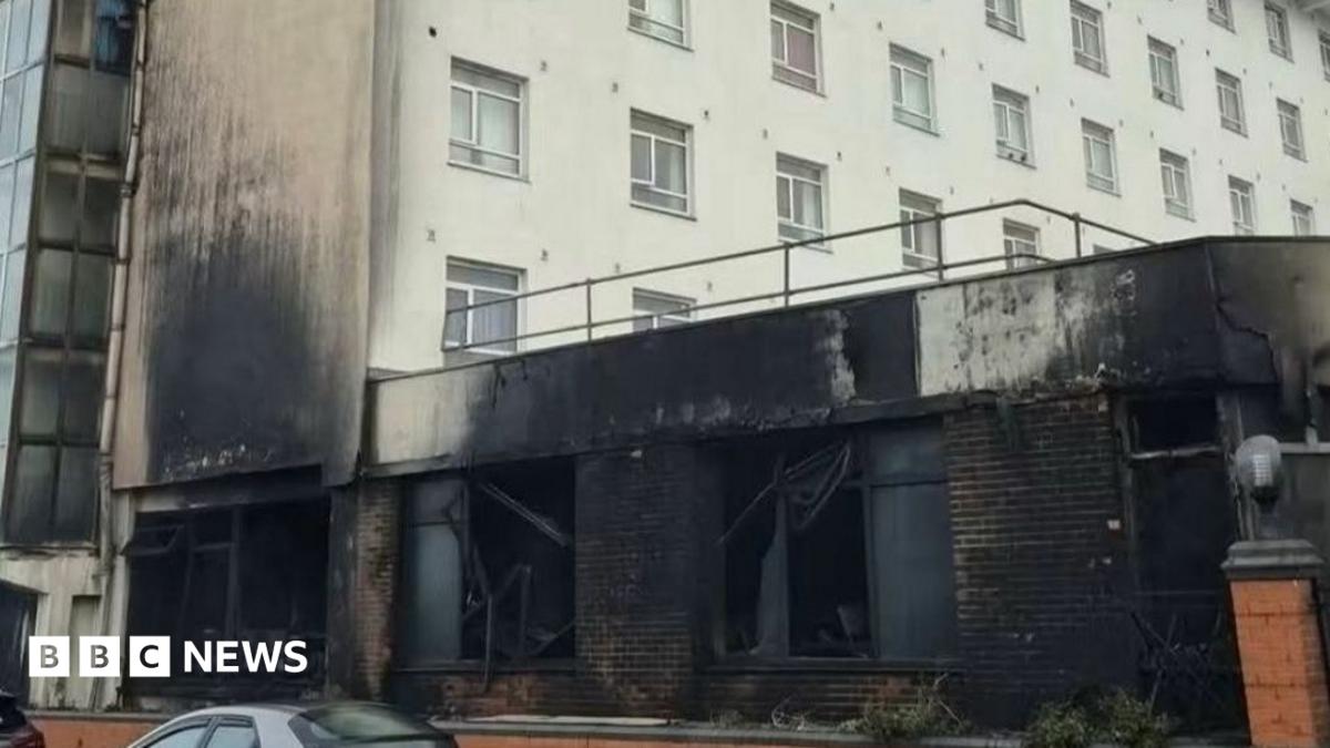 Homes evacuated over fears fire at seaside hotel weakened building's structure