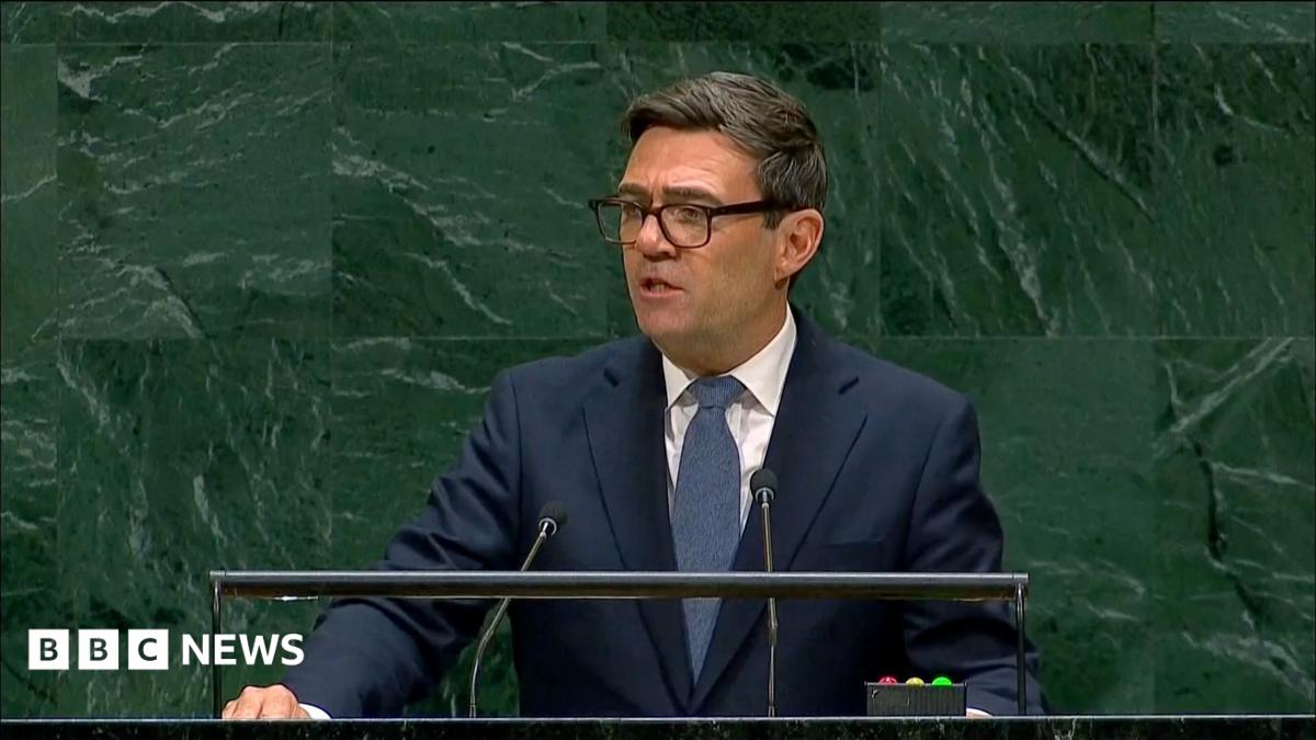 Watch: Key moments from Andy Burnham's first UN speech