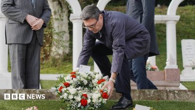 Prime minister visits Aberfan ahead of 60th anniversary of 'horrifying tragedy'