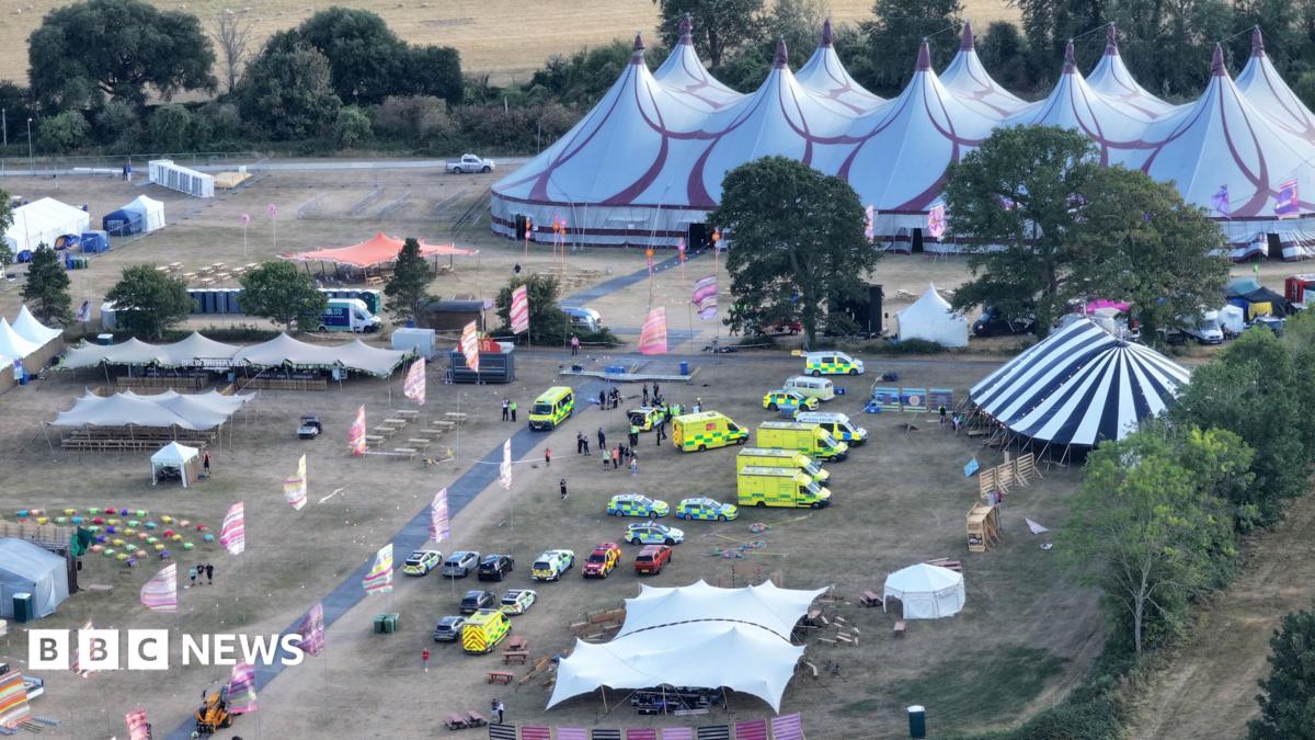 Six people injured after sign falls at Christian festival