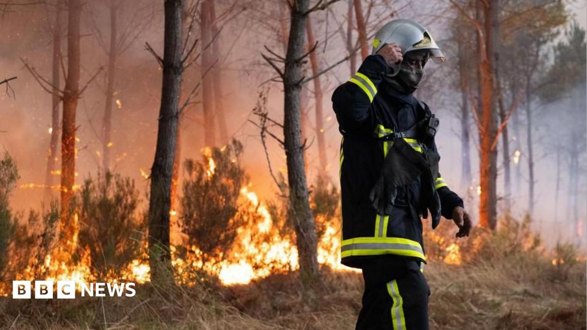 France and Spain wildfire witnesses describe 'wall of flames', fear and stress