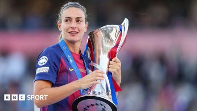 London City's Putellas wins record-equalling third Ballon d'Or