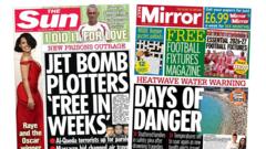 The Papers: 'New prisons outrage' and 'Days of danger'