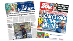 The Papers: 'Row over early prison release' and 'Gary's back of the net tax'