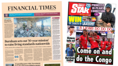 The Papers: 'Burnham's 10-year mission' and 'Princess in Peaks condition'