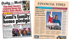 The Papers: 'Kemi's family home pledge' and 'Badenoch invokes core Tory values'