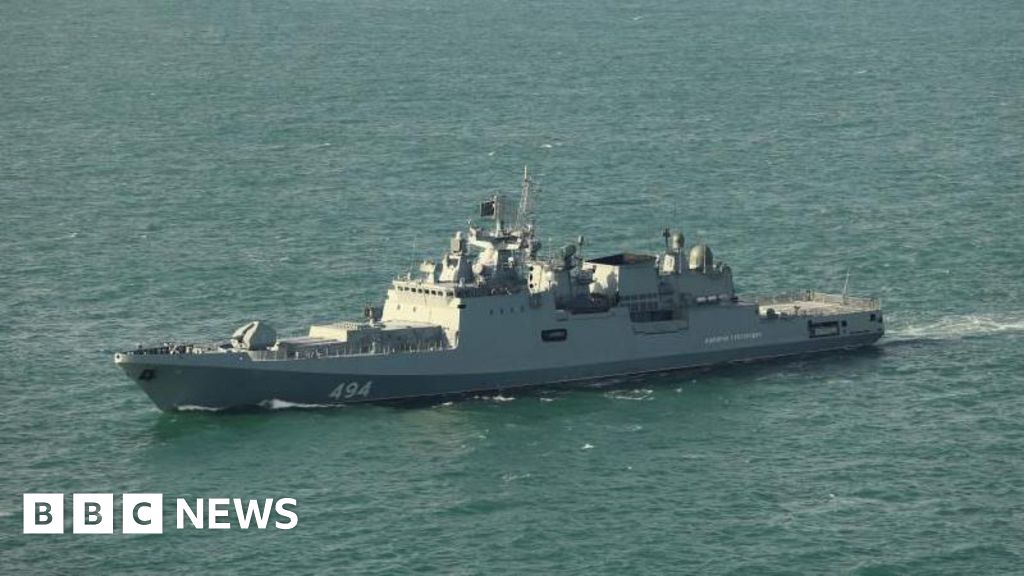 MoD investigating reports Russian warship fired warning shots near yacht in Channel