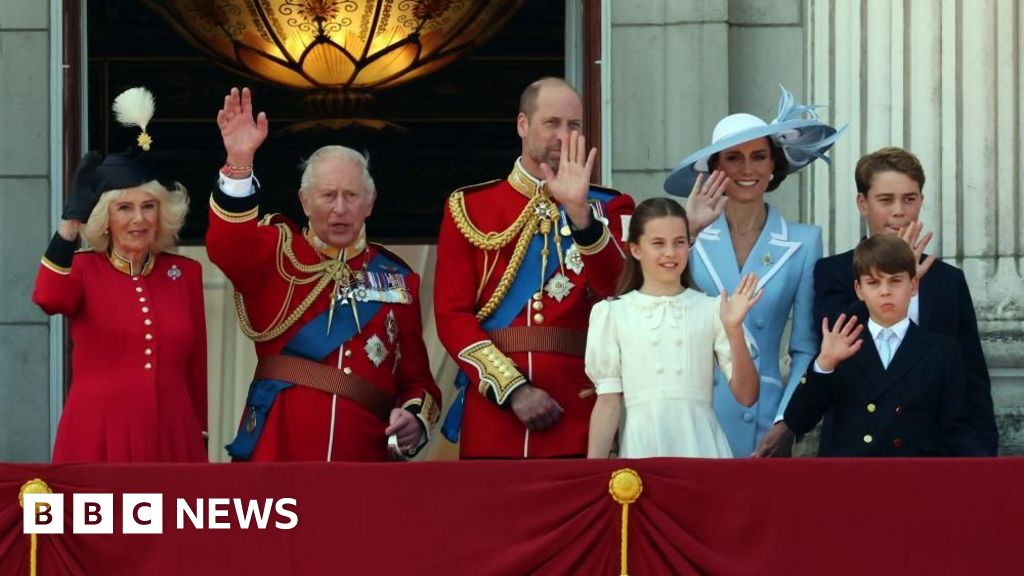 Royal Family watch Red Arrows flypast on Buckingham Palace balcony