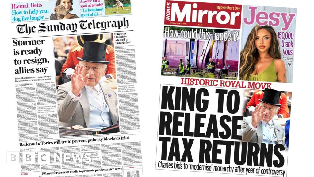 'Starmer ready to resign' and 'King to release tax returns'