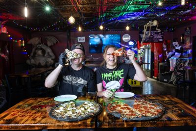 Halloween is the perfect time to check out horror-themed Sliced Pizza in Las Vegas