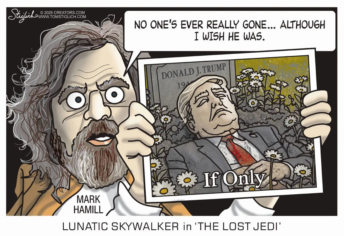 CARTOONS: Hamill shows what happens when a Jedi loses his way