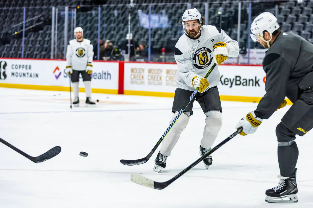 Golden Knights’ Mark Stone out for Game 2, Cale Makar out for the Avalanche