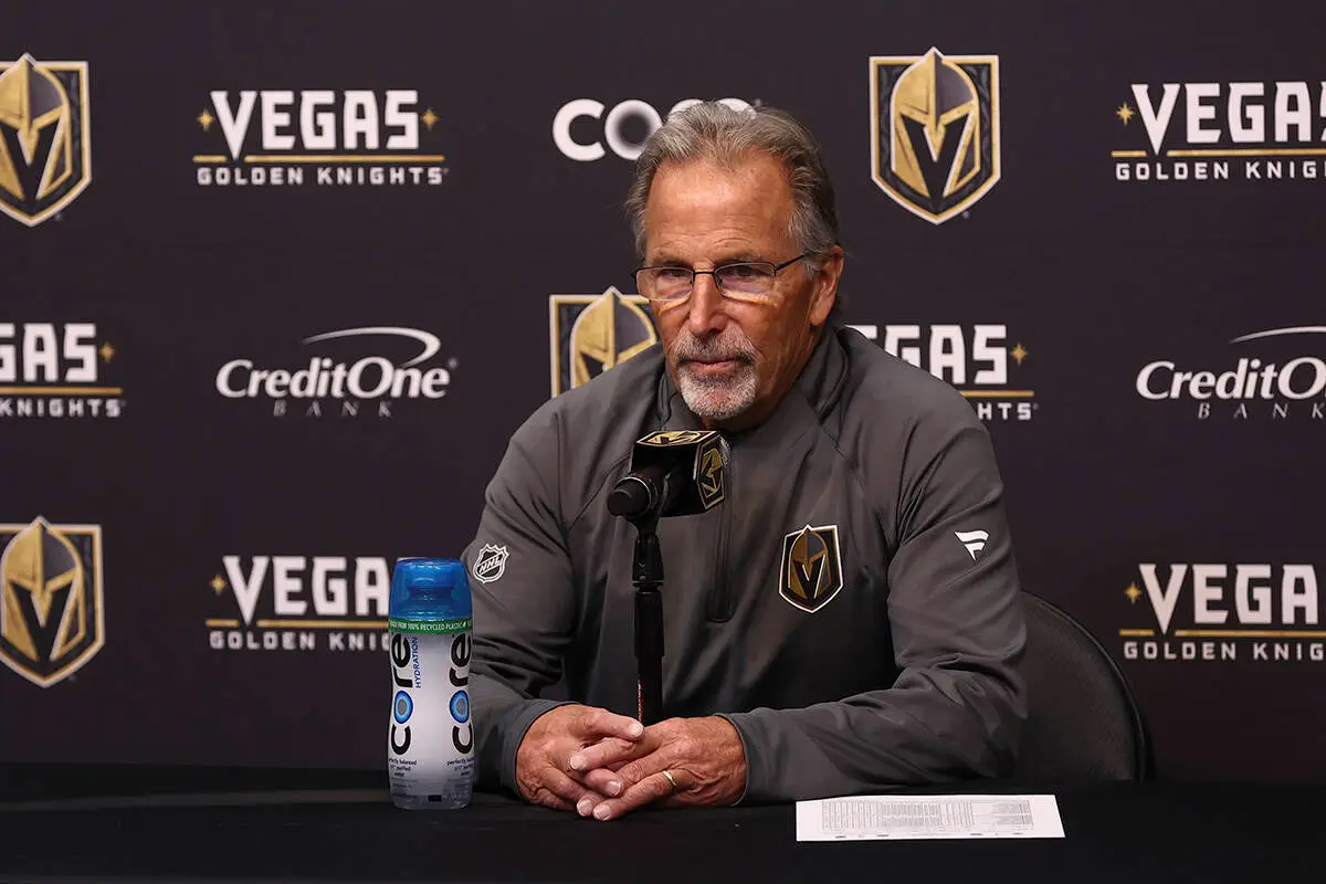 Golden Knights coach to address media before Game 4