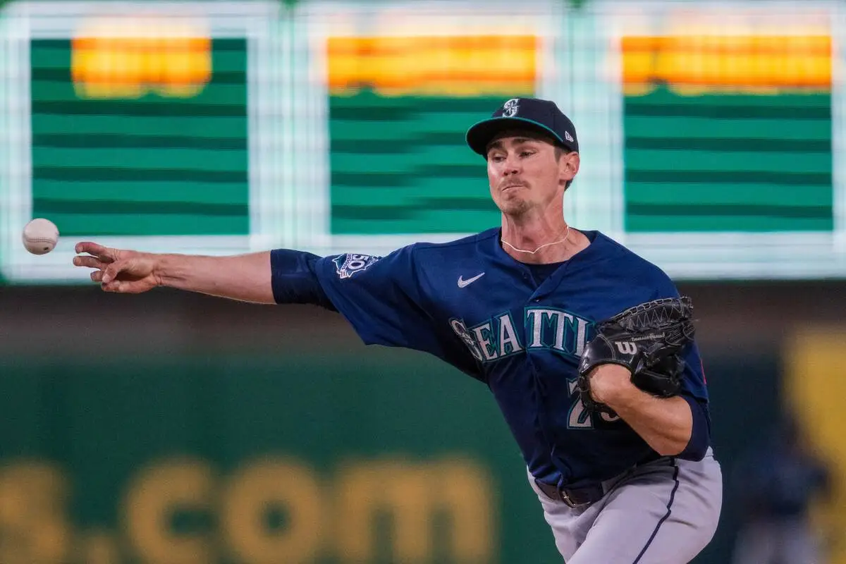 Athletics’ Jump allows 4 runs in loss to Mariners in debut