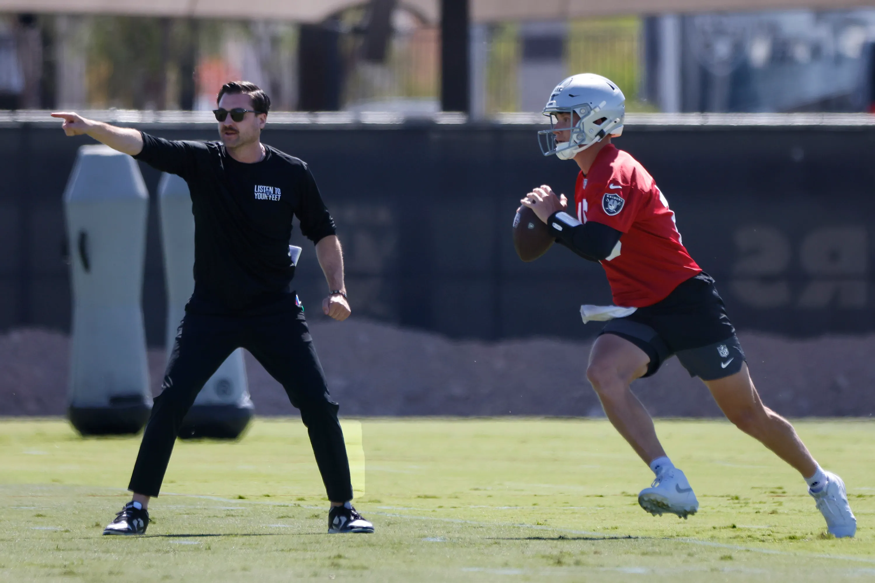 ‘Listen to your feet’: Andrew Janocko brings own ideas as new Raiders OC