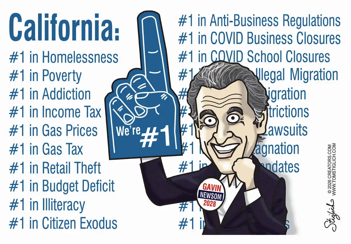 CARTOON: Newsom unveils his presidential platform