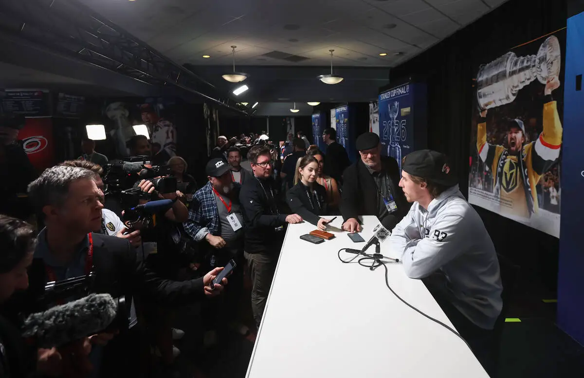 Knights notebook: Media day a frenzy ahead of Stanley Cup Final