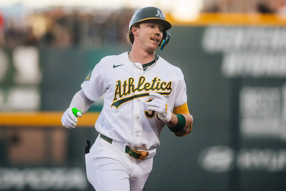 A’s notebook: Bolte gets 1st MLB HR, Rooker dealing with knee ‘soreness’