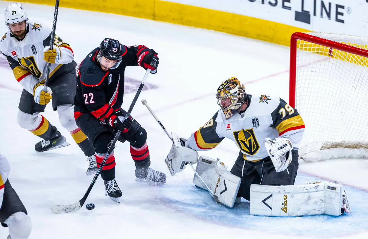 Golden Knights on the brink, lose Game 5 — and Karlsson — in loss to Hurricanes