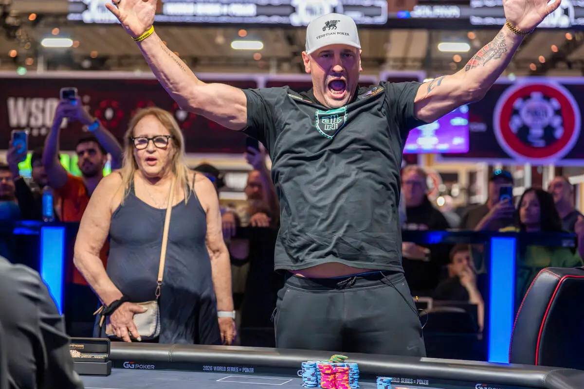 Main Event champion earns 9th career WSOP bracelet, $1.35M top prize