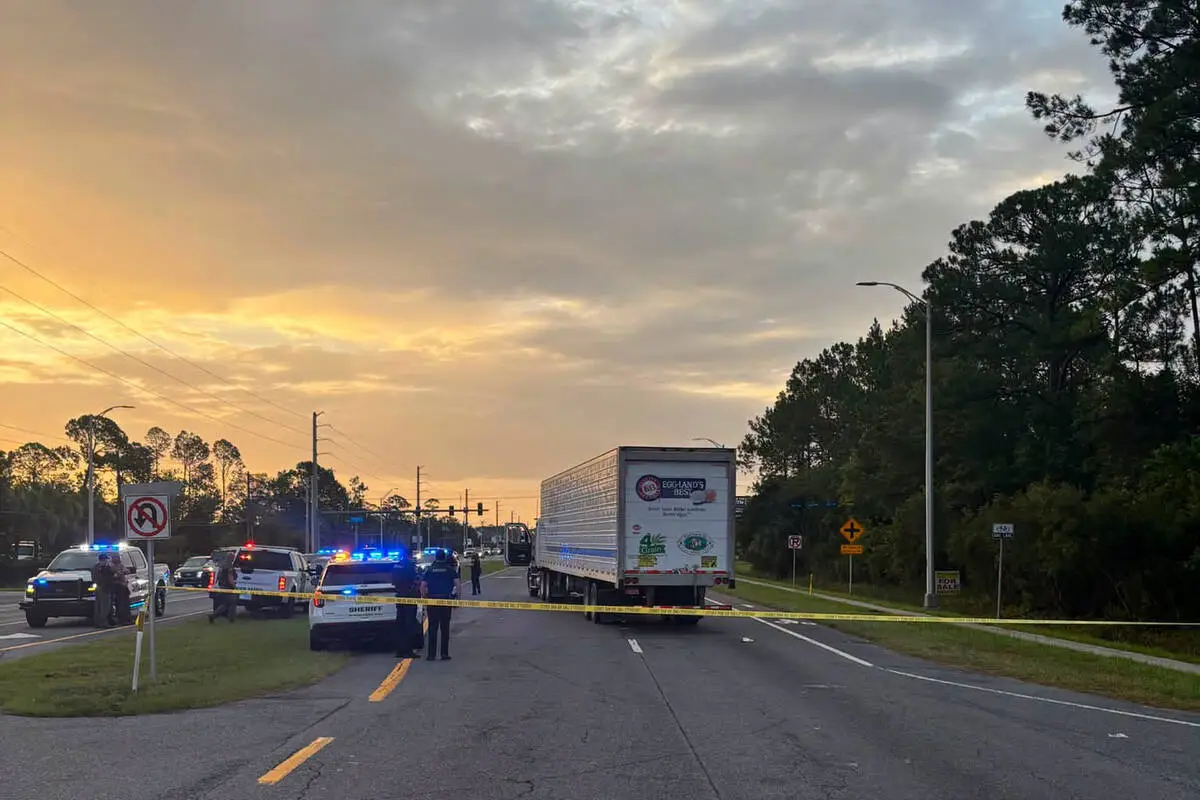 Man fleeing immigration officers is struck and killed by tractor trailer, police say
