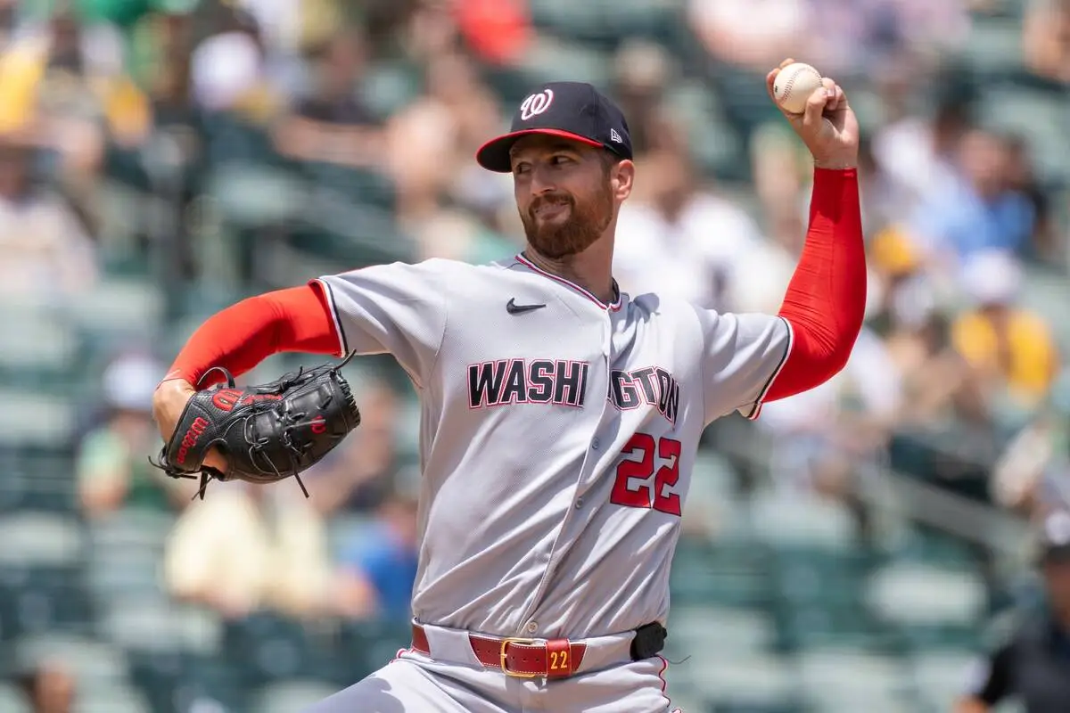 Athletics serve up back-to-back homers in loss to Nationals