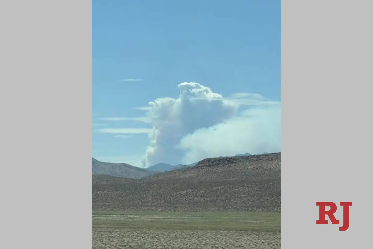 Quail Springs Fire grows rapidly north of Las Vegas