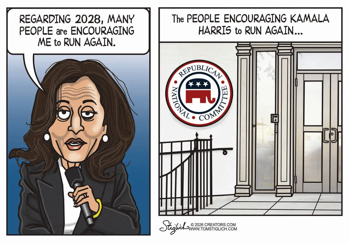 CARTOONS: The Democrats who want Harris to run again