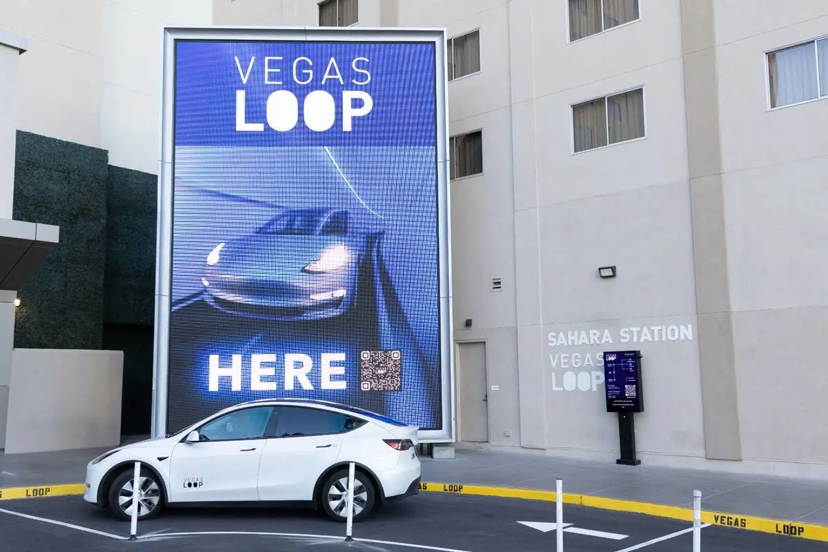 Boring Co. Vegas Loop station opens at North Strip resort