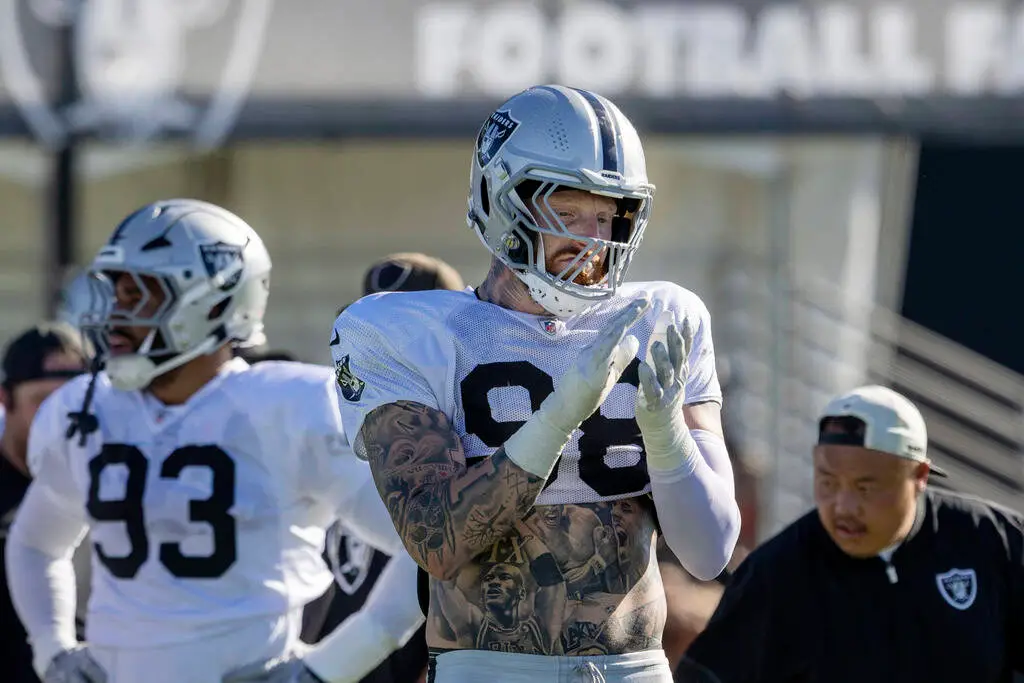 Raiders’ Friday camp observations: Cousins, Crosby have dustup in practice