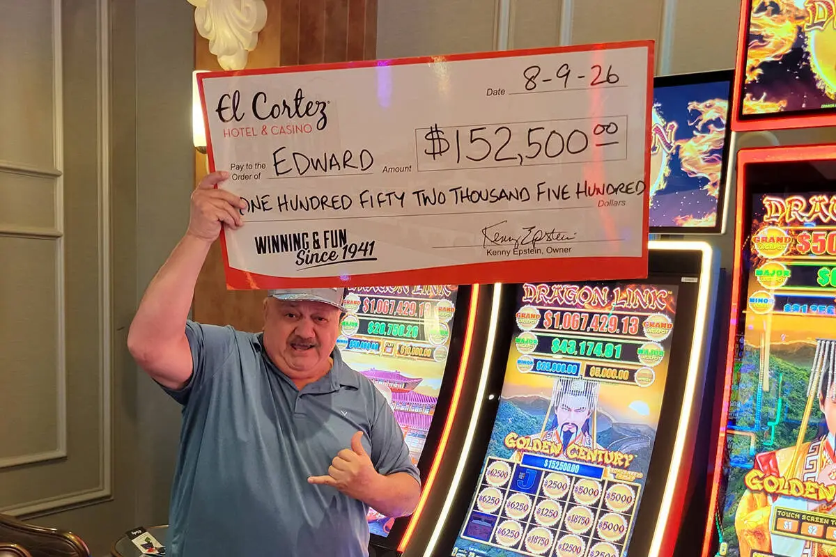 $152K slot jackpot hits at downtown Las Vegas casino