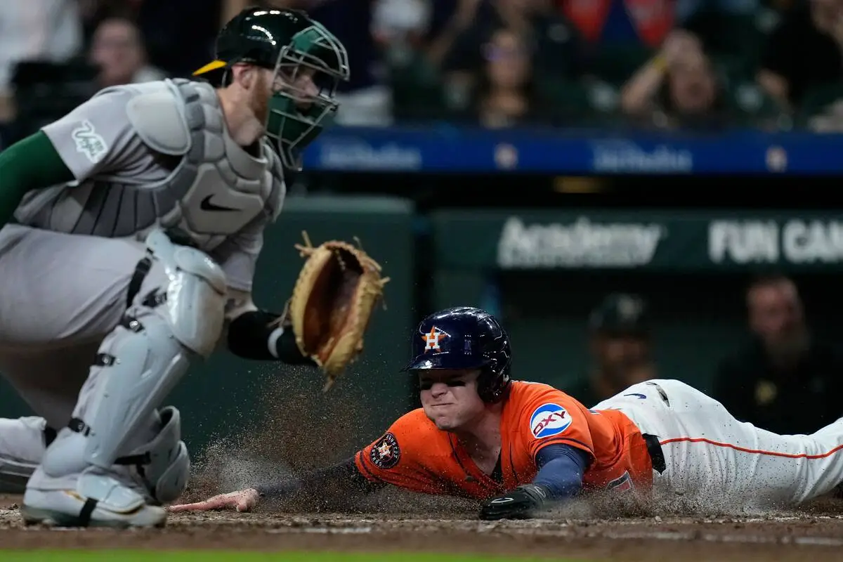 A’s blanked by AL West-leading Astros