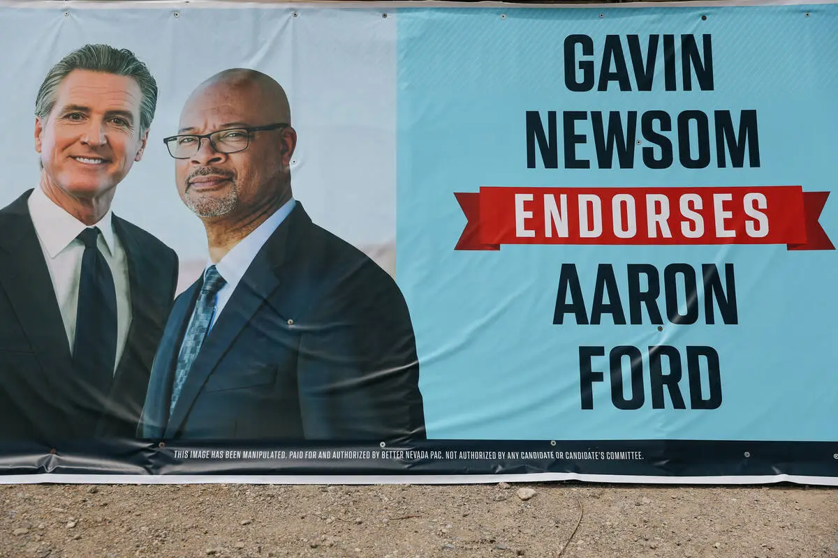 Suspect in vandalism of political campaign signs across Las Vegas Valley detained