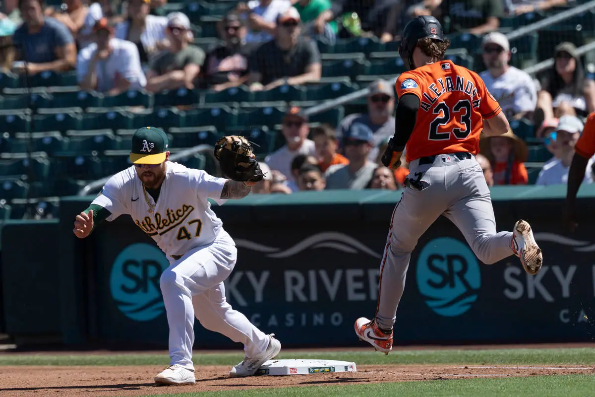 Orioles rally past Athletics, complete 3-game sweep