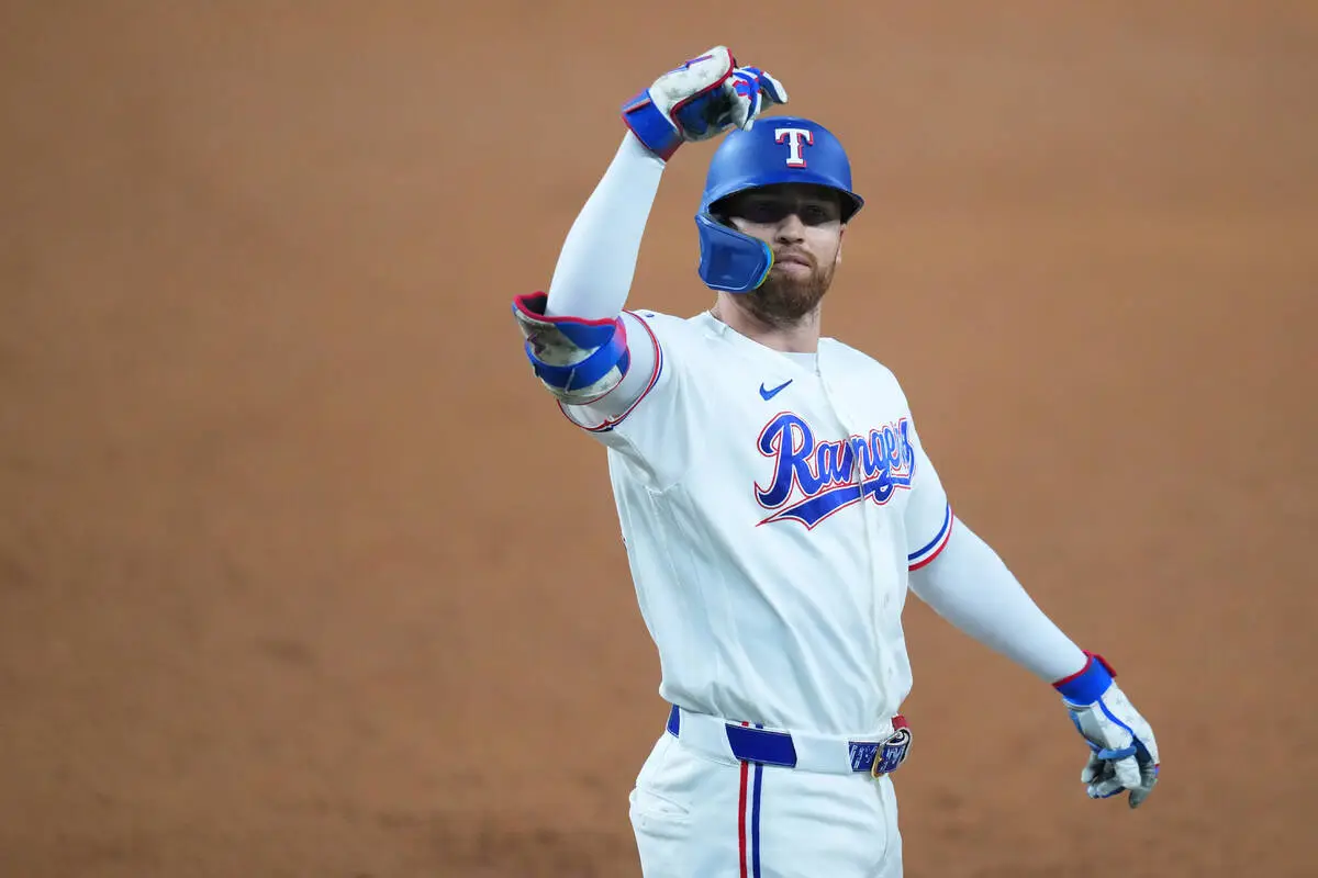 Brandon Nimmo has 4 hits and 5 RBIs as Rangers beat A’s 8-5