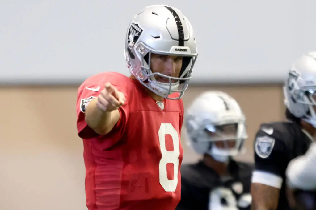 Raiders QB Kirk Cousins not practicing Wednesday