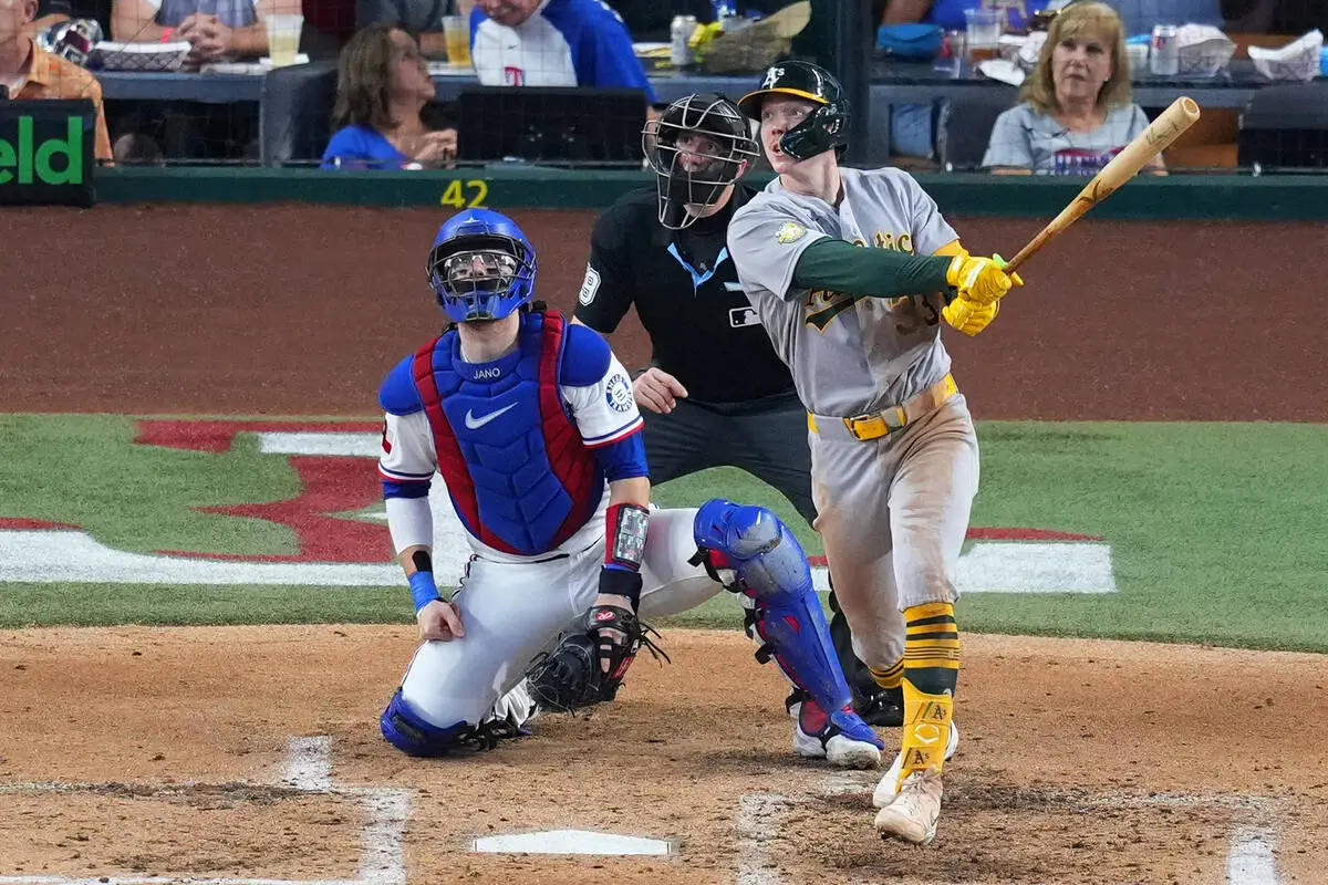 Bolte’s first career multihomer game leads Athletics over Rangers