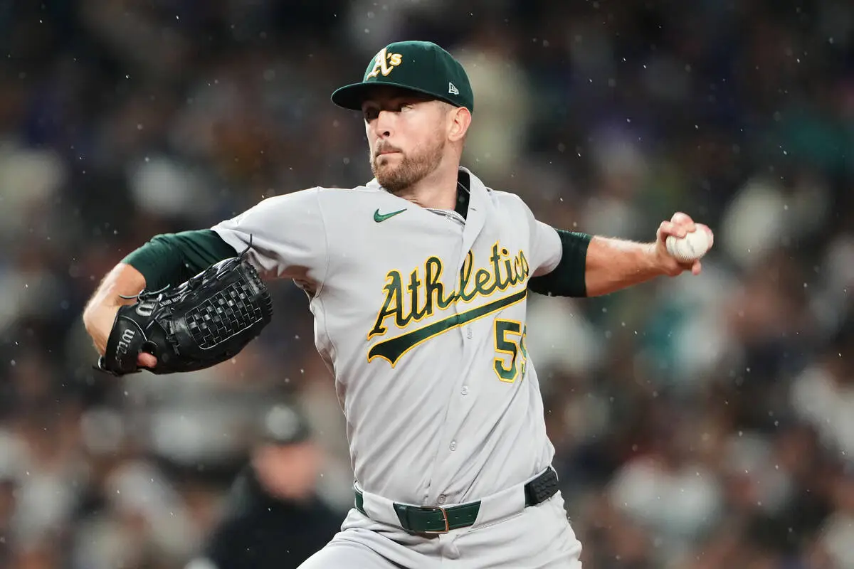 Springs throws 7 shutout innings, Muncy homers as A’s beat Mariners