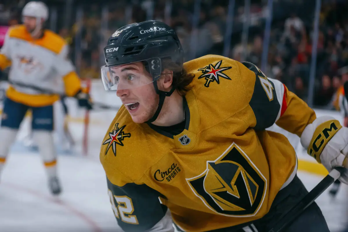 Young Golden Knights forward eyeing full-time role: ‘That’s the goal’