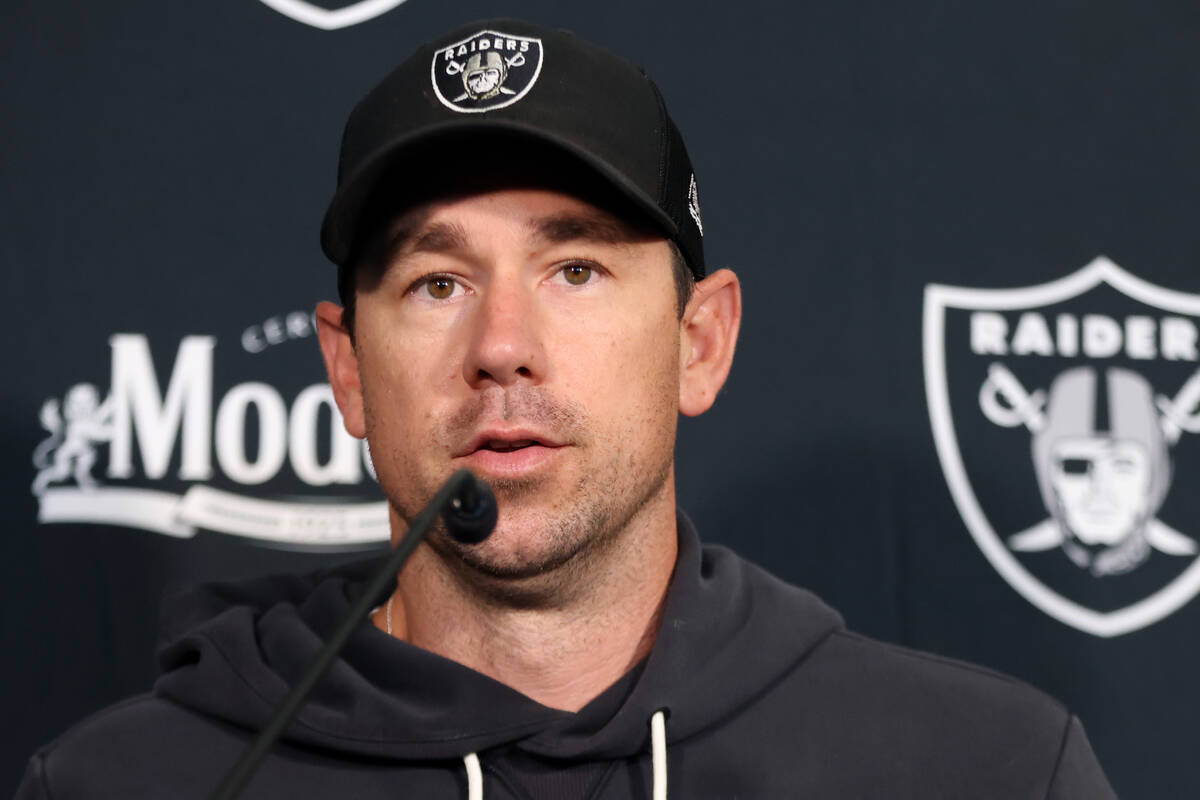 Raiders coach Klint Kubiak to meet with the media ahead of Saints game