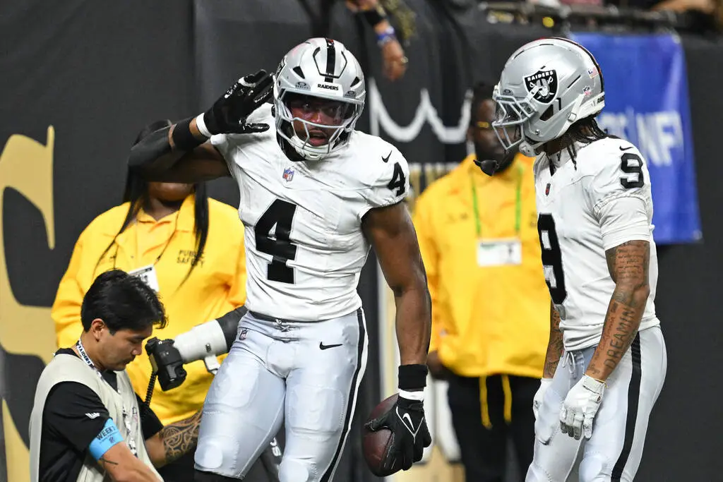 ‘I knew I was in’: 1st career TD worth the wait for Raiders rookie