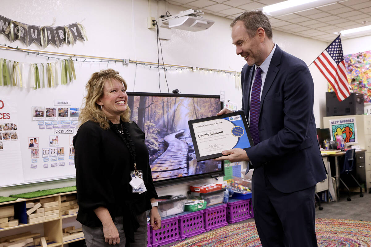 ‘Magic happens in here’: Las Vegas pre-K teacher earns Nevada early educator award