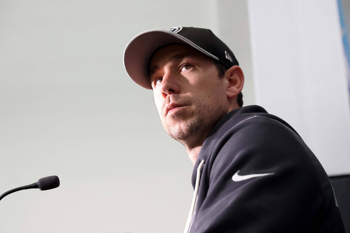 Raiders coach Klint Kubiak meets with media before Week 4 matchup with Chiefs