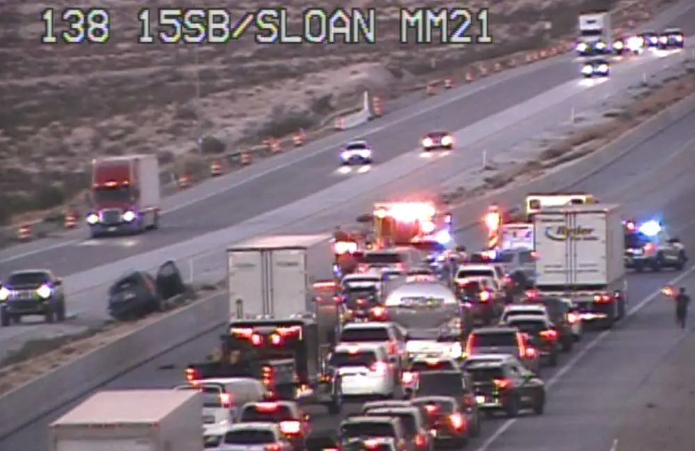 Fatal crash closes Interstate 15 near Las Vegas