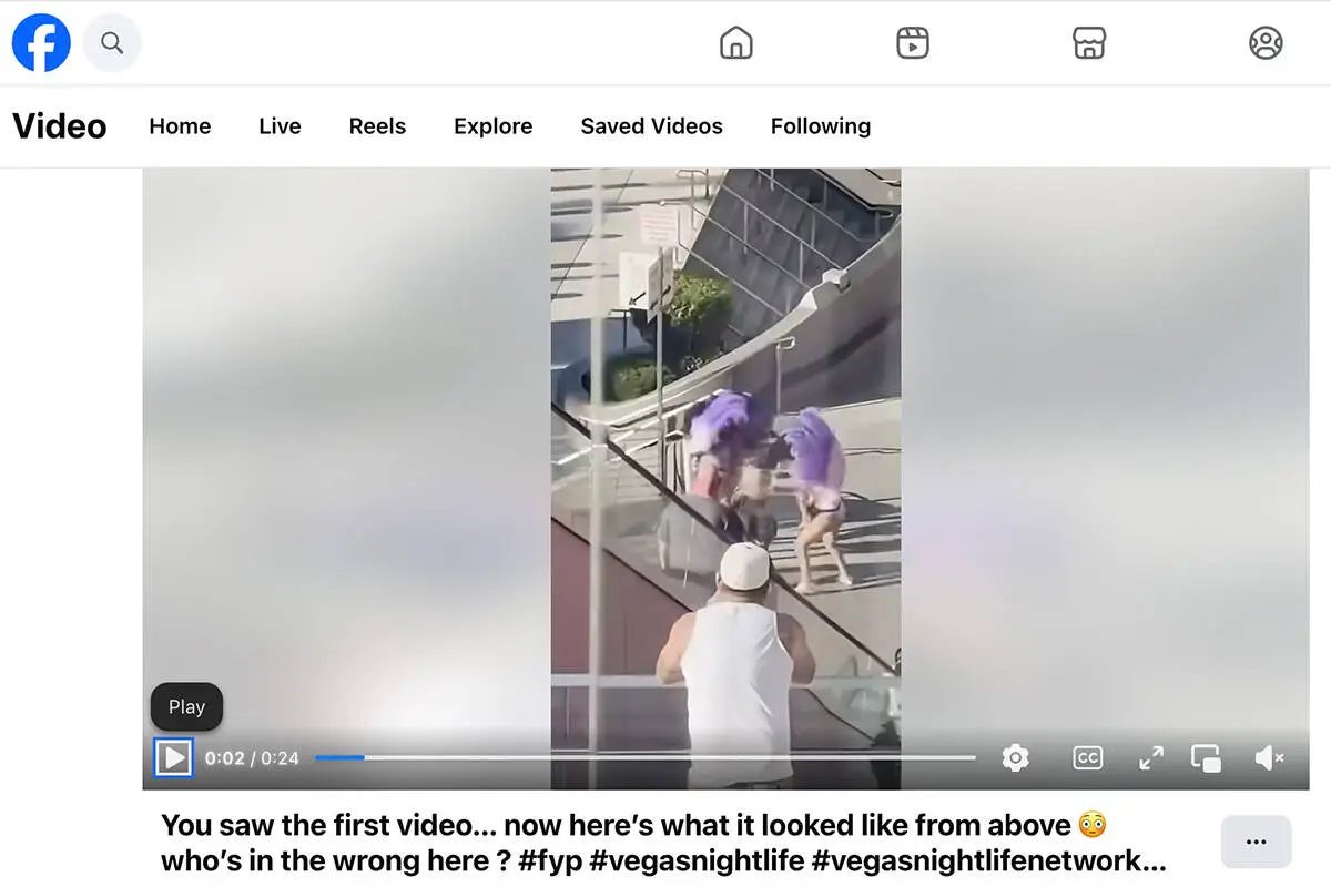 Police report details alleged attack on couple by Las Vegas showgirl impersonators