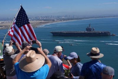 USS Lincoln returns home to San Diego Bay after 265 days deployment