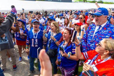 Bills Mafia invade Las Vegas, takeover Allegiant Stadium