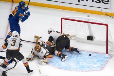 Golden Knights give up 6 goals again in loss to Blues