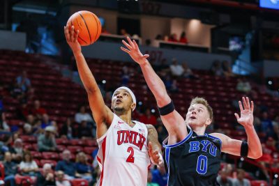 Short-handed Runnin’ Rebels fall to No. 25 BYU in 2nd exhibition — PHOTOS