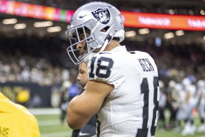 Raiders open wide receiver Jach Bech’s practice window